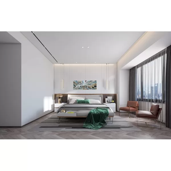 Yihui Arts Abstrct Colorful Metal Wall Art Handcrafted Sculpture Decor 3D Aluminum Art for Modern and Contemporary Home Living Room Bedroom Decor