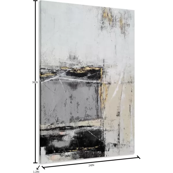 Yihui Arts Hand Painted Abstract Boho Sun Wall Art in Light Blue and White - Textured Painting for Living Room, Bedroom or Bathroom Decor - Picture-Perfect Artwork