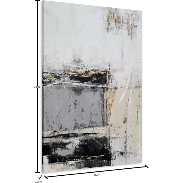 Yihui Arts Hand Painted Abstract Boho Sun Wall Art in Light Blue and White - Textured Painting for Living Room, Bedroom or Bathroom Decor - Picture-Perfect Artwork