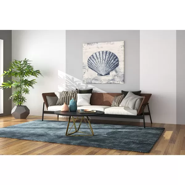 Yihui Arts Starfish Canvas Wall Art Hand Painted Blue And White Painting Pictures Coastal Artwork for Living Room Bathroom Bedroom Decor
