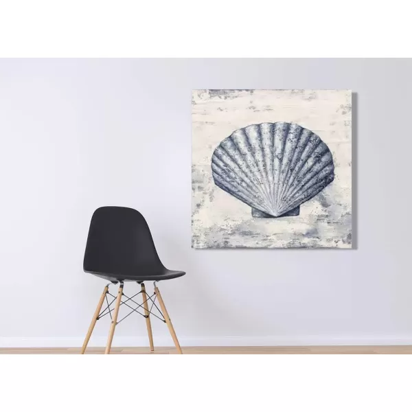 Yihui Arts Starfish Canvas Wall Art Hand Painted Blue And White Painting Pictures Coastal Artwork for Living Room Bathroom Bedroom Decor