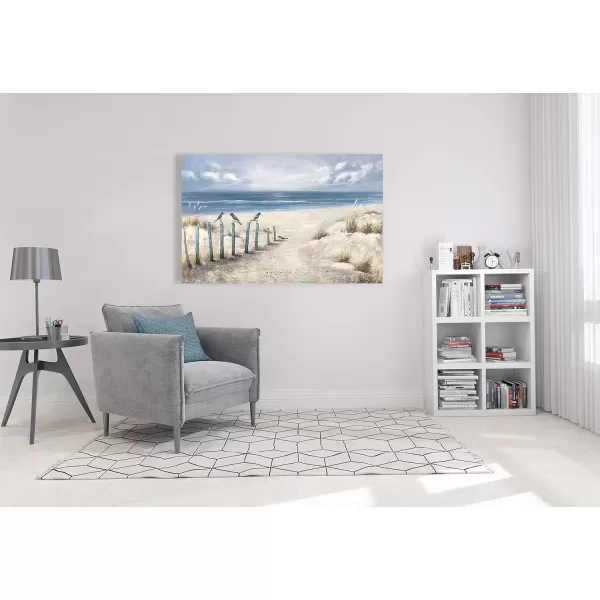 imageYihui Arts Beach Scene Canvas Wall Art Hand Painted Large Painitng Pictures Coastal Style Artwork for Living Room Bedroom Office DecorBeach