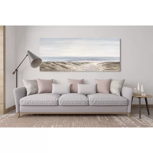 imageYihui Arts Beach Scene Canvas Wall Art Hand Painted Large Painitng Pictures Coastal Style Artwork for Living Room Bedroom Office DecorBeach A