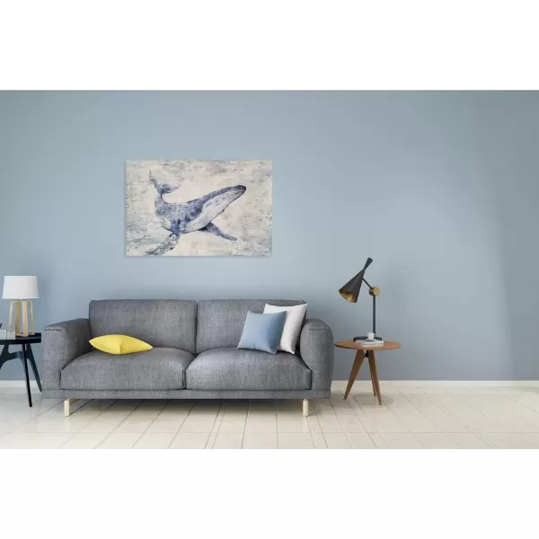 imageYihui Arts Beach Scene Canvas Wall Art Hand Painted Large Painitng Pictures Coastal Style Artwork for Living Room Bedroom Office DecorDolphin