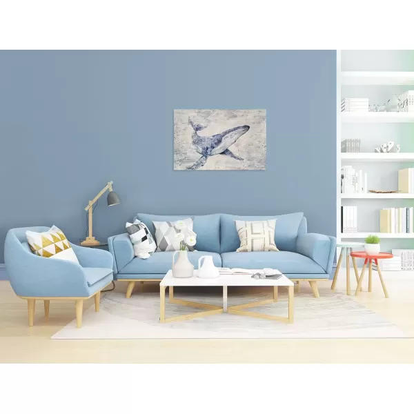 imageYihui Arts Beach Scene Canvas Wall Art Hand Painted Large Painitng Pictures Coastal Style Artwork for Living Room Bedroom Office DecorDolphin