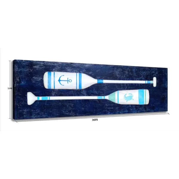 imageYihui Arts Drift Bottle Canvas Wall Art  Rustic Coastal Painting for Farmhouse Living Room DecorOar