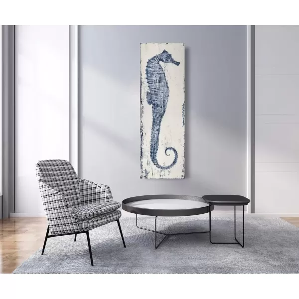 imageYihui Arts Drift Bottle Canvas Wall Art  Rustic Coastal Painting for Farmhouse Living Room DecorSea Horse