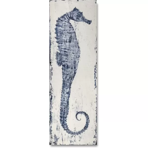 imageYihui Arts Drift Bottle Canvas Wall Art  Rustic Coastal Painting for Farmhouse Living Room DecorSea Horse