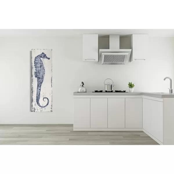 imageYihui Arts Drift Bottle Canvas Wall Art  Rustic Coastal Painting for Farmhouse Living Room DecorSea Horse