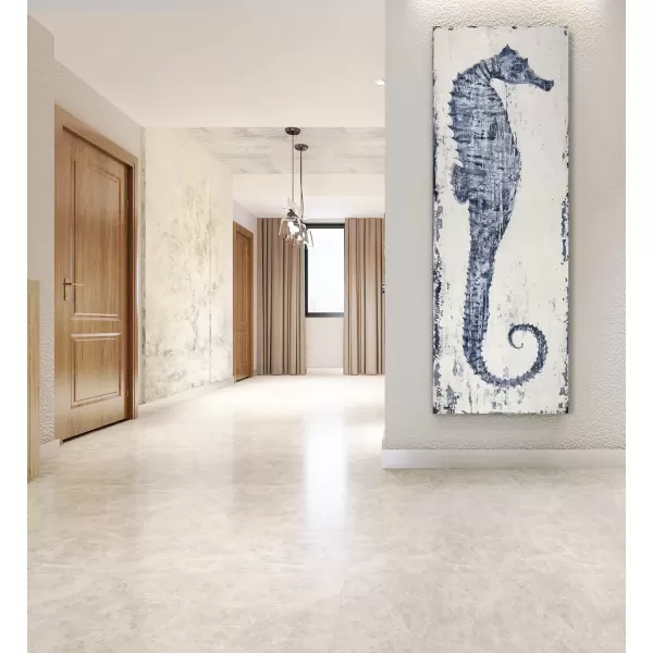 imageYihui Arts Drift Bottle Canvas Wall Art  Rustic Coastal Painting for Farmhouse Living Room DecorSea Horse
