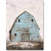 imageYihui Arts Farmhouse Rustic Wall Decor Canvas Wall Art Painting Pictures for Dinning RoomTeal Barn
