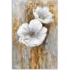 imageYihui Arts Wild Sunflower Wall Art Framed Painting Pictures With Gold Foil For Farmhouse Living Room DecorationLily Bouquet