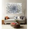 imageYihui Arts Wild Sunflower Wall Art Framed Painting Pictures With Gold Foil For Farmhouse Living Room DecorationWhite Flower