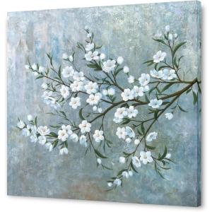 imageYihui Arts Wild Sunflower Wall Art Framed Painting Pictures With Gold Foil For Farmhouse Living Room DecorationPlum Blossom 1