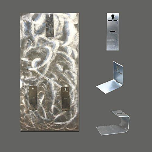 imageYihui Arts Abstract Metal Wall Arts Hand Crafted Aluminum Artwork Large Modern Wall Accent for Living Room Bedroom Kitchen DecorColorful Abstract