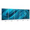 imageYihui Arts Abstract Metal Wall Arts Hand Crafted Aluminum Artwork Large Modern Wall Accent for Living Room Bedroom Kitchen DecorAbstract Waves
