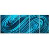 imageYihui Arts Abstract Metal Wall Arts Hand Crafted Aluminum Artwork Large Modern Wall Accent for Living Room Bedroom Kitchen DecorAbstract Waves