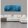 imageYihui Arts Abstract Metal Wall Arts Hand Crafted Aluminum Artwork Large Modern Wall Accent for Living Room Bedroom Kitchen DecorAbstract Waves