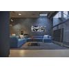 imageYihui Arts Abstract Metal Wall Arts Hand Crafted Aluminum Artwork Large Modern Wall Accent for Living Room Bedroom Kitchen DecorBlack White