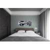 imageYihui Arts Abstract Metal Wall Arts Hand Crafted Aluminum Artwork Large Modern Wall Accent for Living Room Bedroom Kitchen DecorBlack White