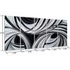 imageYihui Arts Abstract Metal Wall Arts Hand Crafted Aluminum Artwork Large Modern Wall Accent for Living Room Bedroom Kitchen DecorBlack White