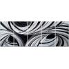 imageYihui Arts Abstract Metal Wall Arts Hand Crafted Aluminum Artwork Large Modern Wall Accent for Living Room Bedroom Kitchen DecorBlack White