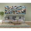 imageYihui Arts Abstract Metal Wall Arts Hand Crafted Aluminum Artwork Large Modern Wall Accent for Living Room Bedroom Kitchen DecorColorful Abstract