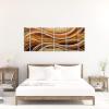imageYihui Arts Abstract Metal Wall Arts Hand Crafted Aluminum Artwork Large Modern Wall Accent for Living Room Bedroom Kitchen DecorY024