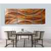 imageYihui Arts Abstract Metal Wall Arts Hand Crafted Aluminum Artwork Large Modern Wall Accent for Living Room Bedroom Kitchen DecorY024
