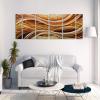 imageYihui Arts Abstract Metal Wall Arts Hand Crafted Aluminum Artwork Large Modern Wall Accent for Living Room Bedroom Kitchen DecorY024