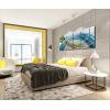 imageYihui Arts Abstract Metal Wall Arts Hand Crafted Aluminum Artwork Large Modern Wall Accent for Living Room Bedroom Kitchen DecorY032