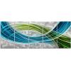imageYihui Arts Abstract Metal Wall Arts Hand Crafted Aluminum Artwork Large Modern Wall Accent for Living Room Bedroom Kitchen DecorY063