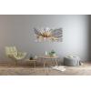 imageYihui Arts Large HandCrafted 3D Aluminum Metal Wall Art  Abstract Sun Artwork with Soft Color for Living Room Bedroom Over Bed DecorYMX494