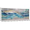 imageYihui Arts Large HandCrafted 3D Aluminum Metal Wall Art  Abstract Sun Artwork with Soft Color for Living Room Bedroom Over Bed DecorYMX498