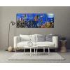 imageYihui Arts Metal Wall Art  Silver Sea Waves 3D Sculpture 5 Piece Hand Crafted Aluminum Coastal Artwork for Large Abstract Living Room Bedroom Bathroom Decor  BlueFish