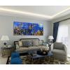 imageYihui Arts Metal Wall Art  Silver Sea Waves 3D Sculpture 5 Piece Hand Crafted Aluminum Coastal Artwork for Large Abstract Living Room Bedroom Bathroom Decor  BlueFish