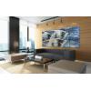 imageYihui Arts Metal Wall Art  Silver Sea Waves 3D Sculpture 5 Piece Hand Crafted Aluminum Coastal Artwork for Large Abstract Living Room Bedroom Bathroom Decor  BlueFish B