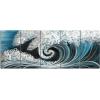 imageYihui Arts Metal Wall Art  Silver Sea Waves 3D Sculpture 5 Piece Hand Crafted Aluminum Coastal Artwork for Large Abstract Living Room Bedroom Bathroom Decor  BlueWaves