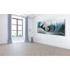 imageYihui Arts Metal Wall Art  Silver Sea Waves 3D Sculpture 5 Piece Hand Crafted Aluminum Coastal Artwork for Large Abstract Living Room Bedroom Bathroom Decor  BlueWaves