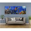 imageYihui Arts Metal Wall Art  Silver Sea Waves 3D Sculpture 5 Piece Hand Crafted Aluminum Coastal Artwork for Large Abstract Living Room Bedroom Bathroom Decor  BlueFish