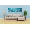 imageYihui Arts Metal Wall Art  Silver Sea Waves 3D Sculpture 5 Piece Hand Crafted Aluminum Coastal Artwork for Large Abstract Living Room Bedroom Bathroom Decor  BlueJelly Fish