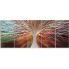 imageYihui Arts Tree Metal Wall Art For Living Room Black Grey Silver Color Pictuers For DecorA Red