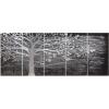 imageYihui Arts Tree Metal Wall Art For Living Room Black Grey Silver Color Pictuers For DecorBlack Tree