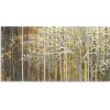 imageYihui Arts Tree Metal Wall Art For Living Room Black Grey Silver Color Pictuers For DecorGold Tree
