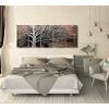 imageYihui Arts Tree Metal Wall Art For Living Room Black Grey Silver Color Pictuers For DecorSilver