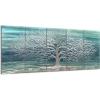 imageYihui Arts Tree Metal Wall Art For Living Room Black Grey Silver Color Pictuers For DecorTeal Tree