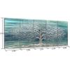 imageYihui Arts Tree Metal Wall Art For Living Room Black Grey Silver Color Pictuers For DecorTeal Tree