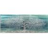 imageYihui Arts Tree Metal Wall Art For Living Room Black Grey Silver Color Pictuers For DecorTeal Tree