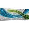 imageYihui Arts Abstract Metal Wall Arts Hand Crafted Aluminum Artwork Large Modern Wall Accent for Living Room Bedroom Kitchen DecorY063