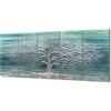 imageYihui Arts Tree Metal Wall Art For Living Room Black Grey Silver Color Pictuers For DecorTeal Tree